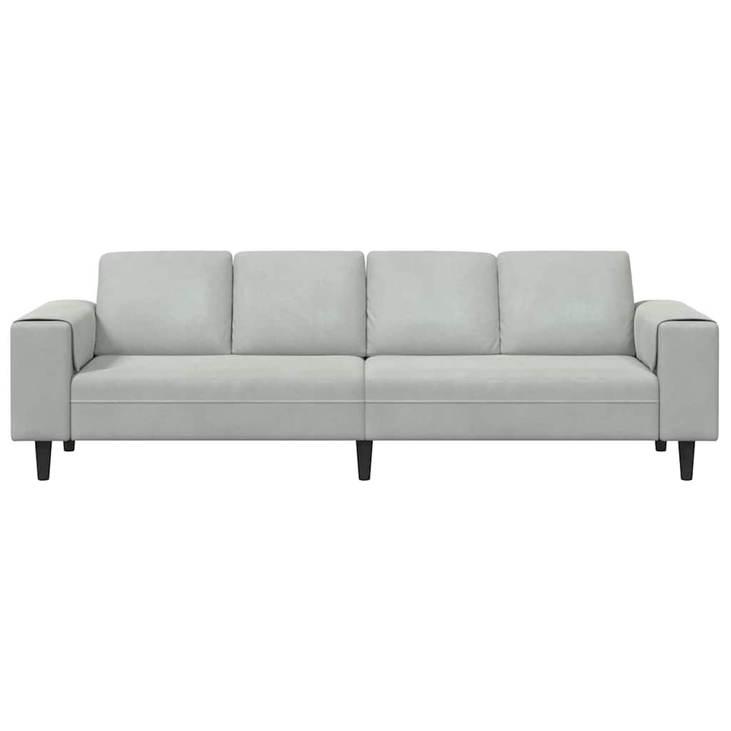 Sofa Set Light grey Velvet